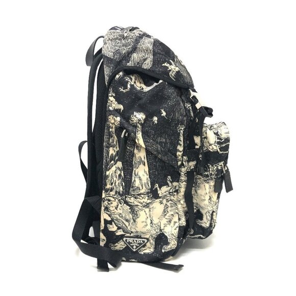 PRADA 2VZ135 Animal total pattern Backpack Bag Backpack - Picture 7 of 14